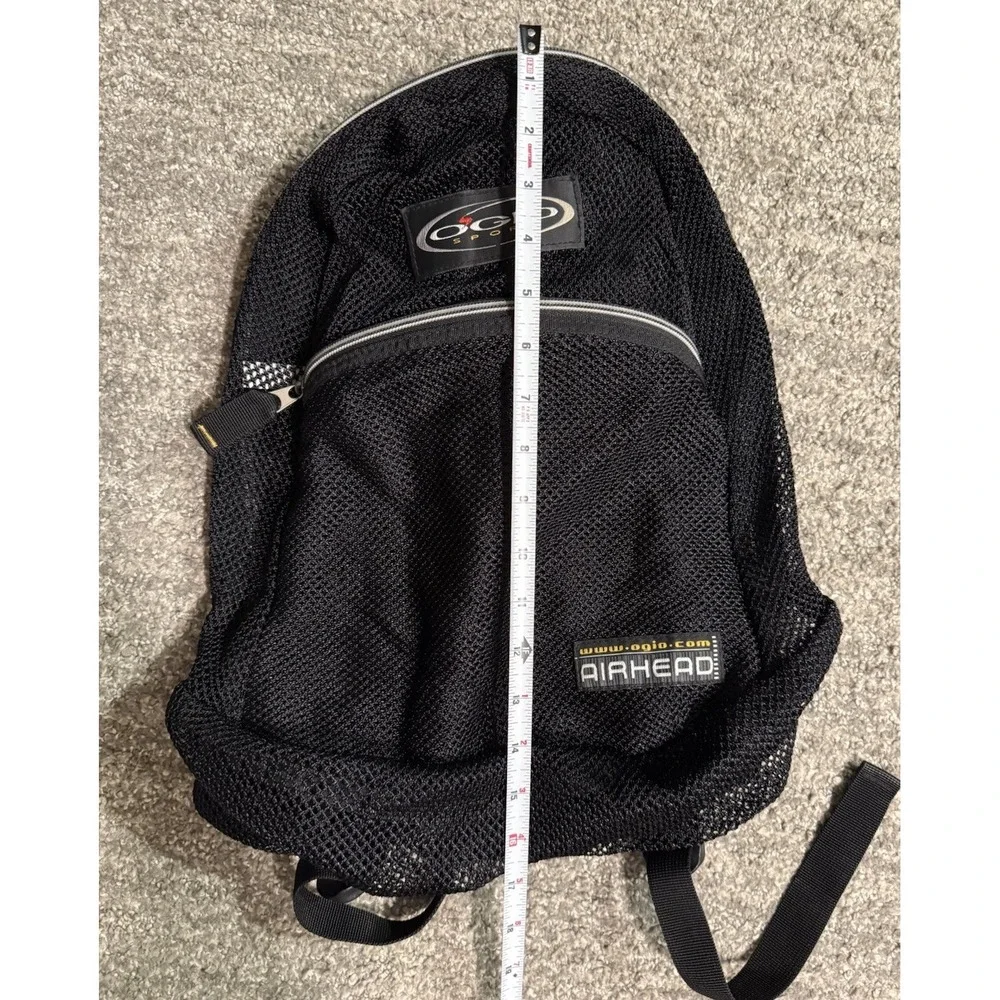 OGIO Airhead Mesh Backpack Black Lightweight Sport Pack Gym Travel Bag EUC